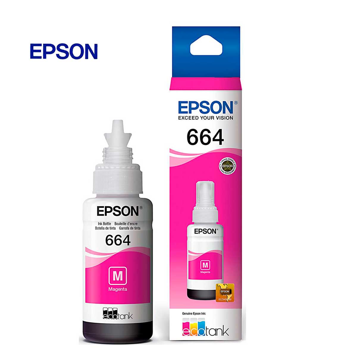 Tinta Botella Epson T664320-Al Magenta