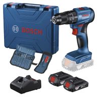 Taladro Percutor 1/2"" 18V Brushless Incl 2 Bat y Carg + 23 Accesorios Bosch GSB 185-LI