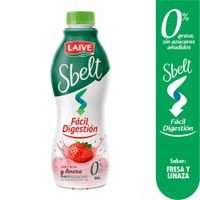 Yogurt SBELT Sabor a Fresa y Linaza Botella 946