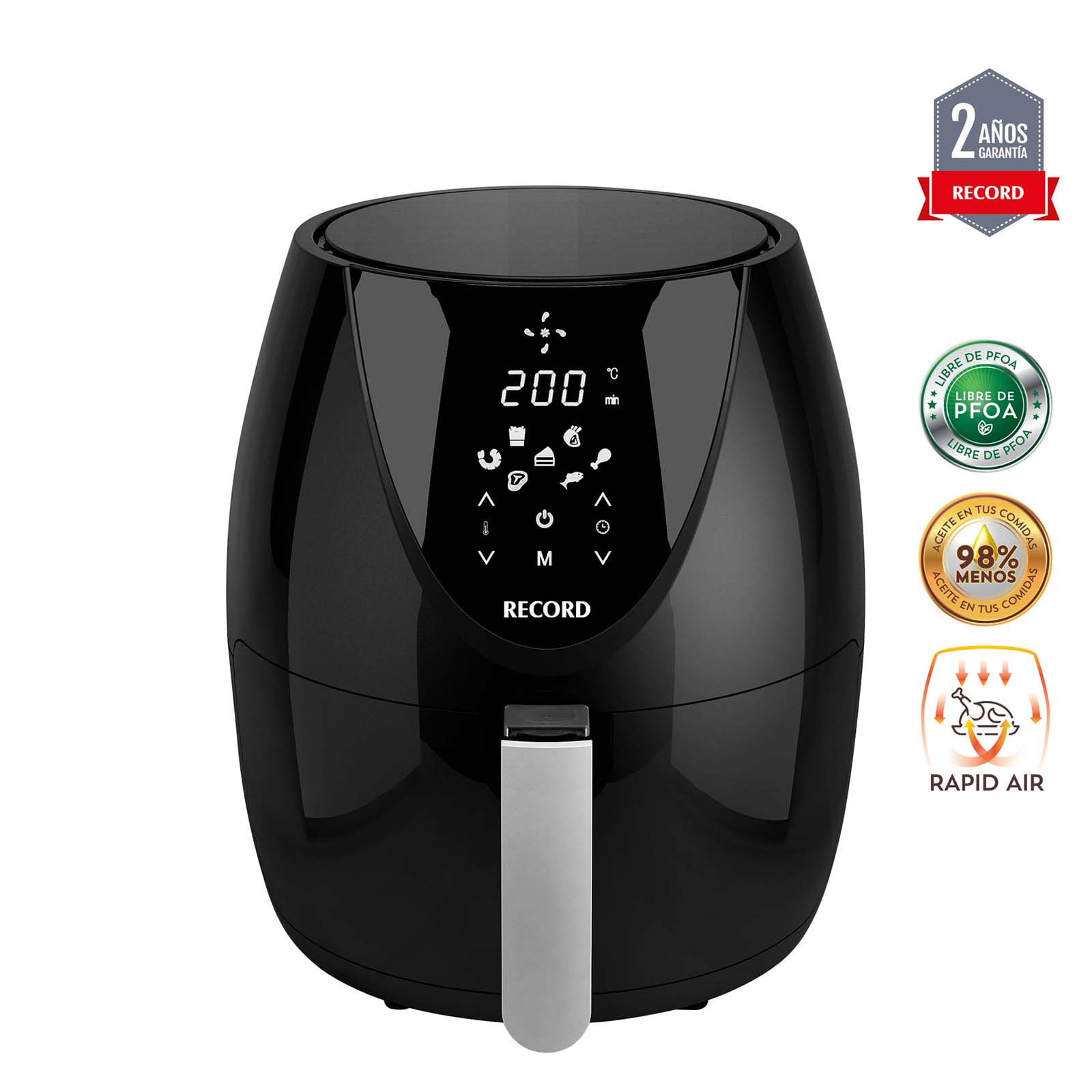 Freidora de Aire Record Inox Collection 3.7 L Negra