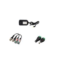 ACCESORIO CAMARA SEGURIDAD FUENTE 12V 1A PAR DC BALUN AUDIO