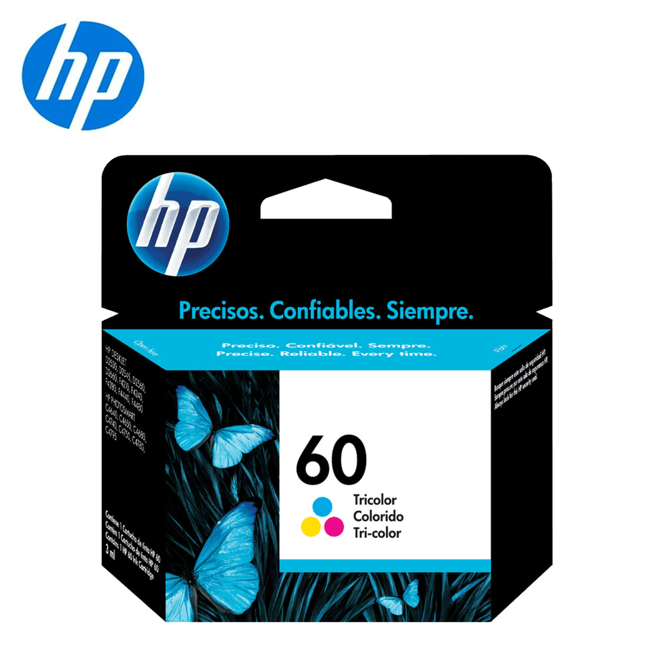 Tinta Hp Cc643wl (60) Tricolor