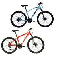 BICICLETA ACERO XCLUSIVE ARO 26 T/N + BICICLETA ALUMINIO XCLUSIVE ARO 29 R/G FRENO DE DISCO HIDRAULI