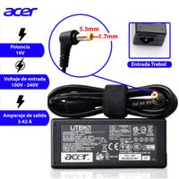 Cargador Laptop Acer Punta Amarilla 19v 3.42a 65w 5.5 -1.7mm
