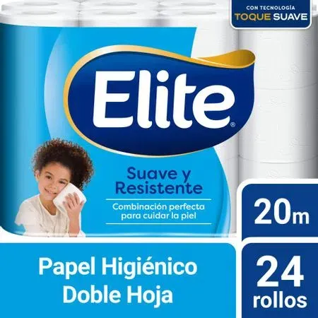 papel higienico elite suave y resistente de 24 unidades (oferta) - copy