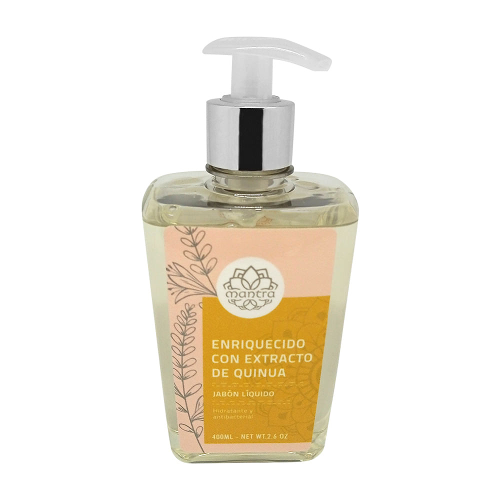 Jabón Líquido para Manos Enriquecido con Extracto de Quinua Mantra 400ml