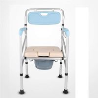 Silla Sanitaria Acolchado Baño Portatil Aluminio