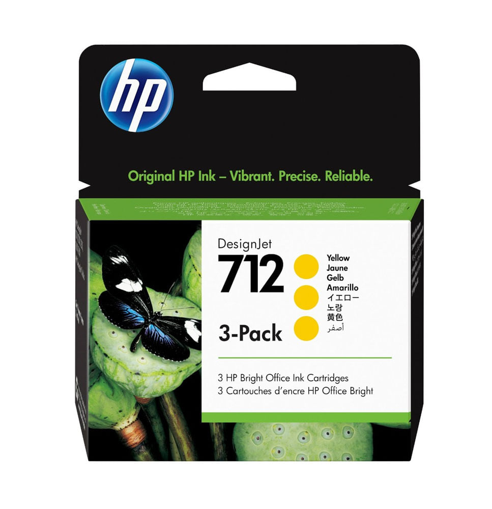 Tinta Hp Cz136a (711) Yellow 3 Pack