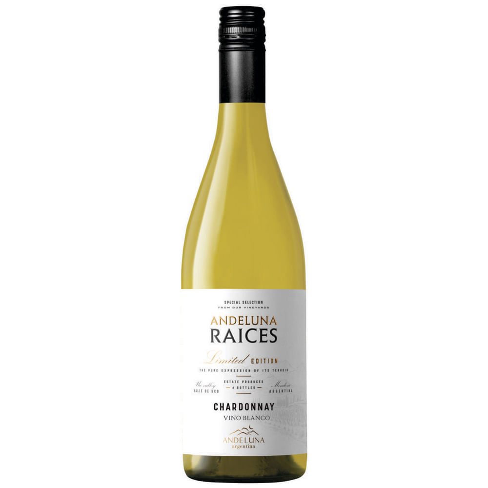 Vino Blanco ANDELUNA Raíces Chardonnay Botella 750ml