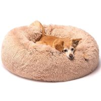 Cama Redonda para Mascota Beige Talla S