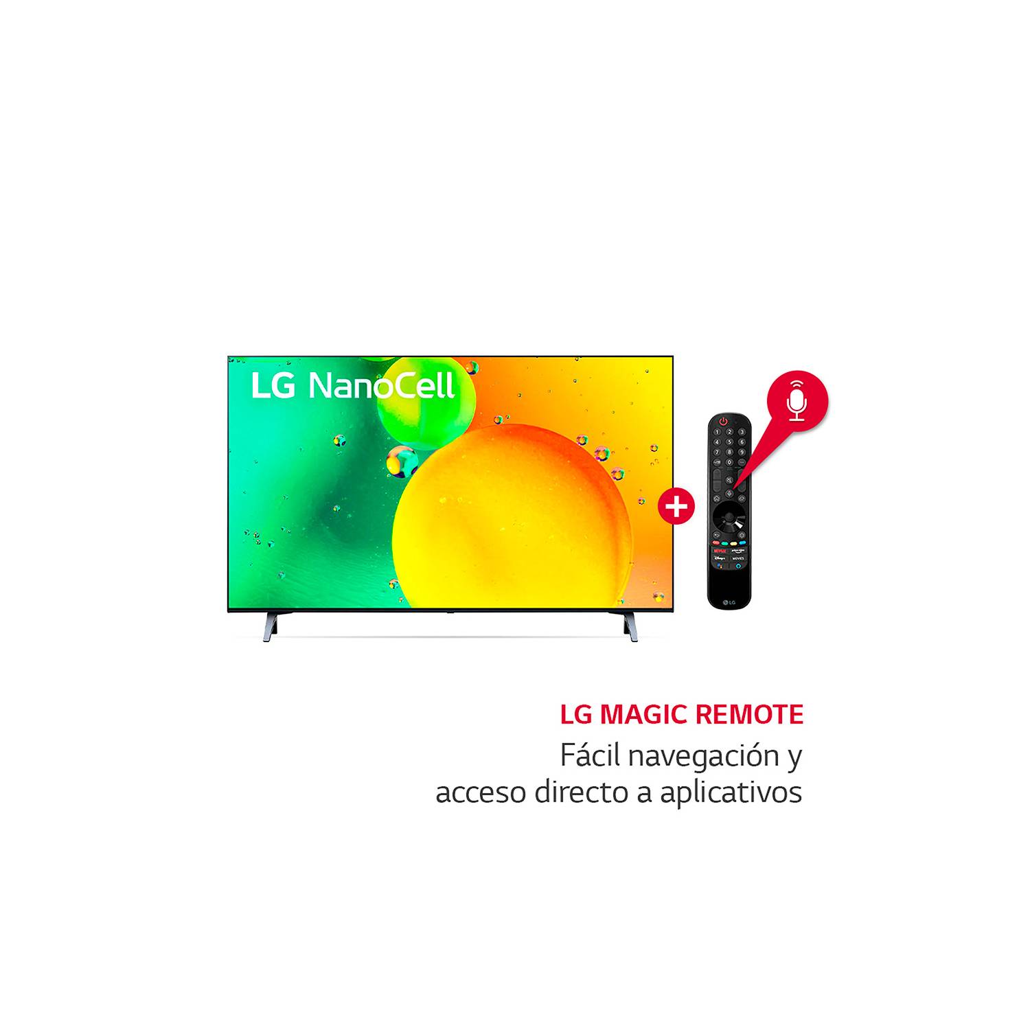 TELEVISOR LG NANOCELL 4K 65"" SMART TV CON THINQ AI 65NANO75SQA