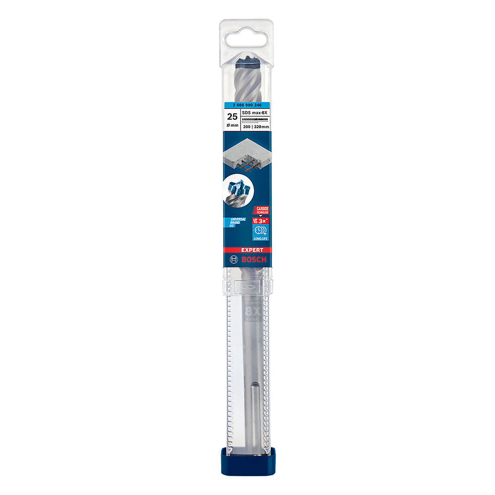 Broca SDS Max-8X 25x200x320 mm Bosch Expert 2608.900.240-000