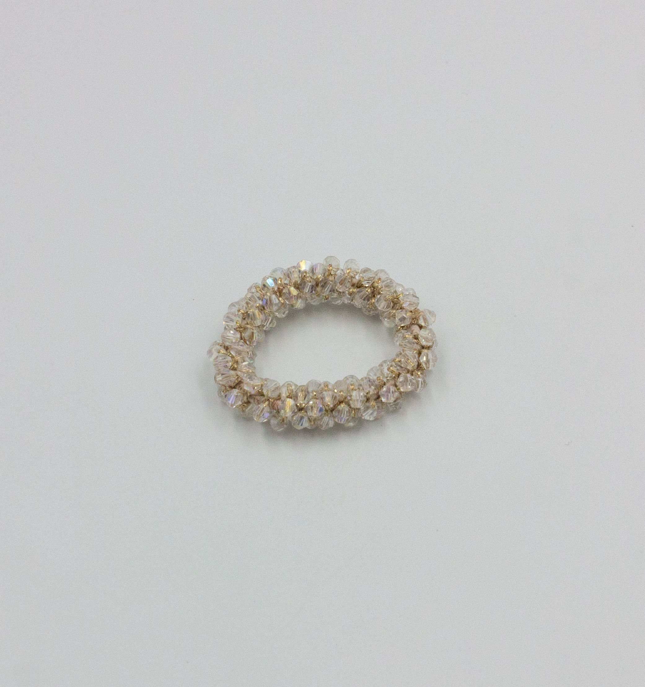 Scrunchie Pulsera Plateado