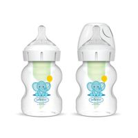 Set X2 Biberones Dr Browns Boca Ancha 5Oz Elefante