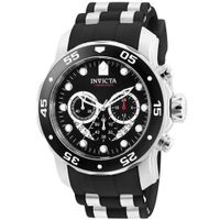 Reloj Invicta Pro Diver 6977 Fecha Cronómetro Acero Inoxidable Correa de Silicona Negro