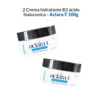 2 Crema Hidratante B3 Acido Hialuronico 100g - Aclara-T