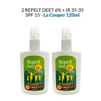 2 Repelt Deet 6% + IR 35-35 120ml - La Cooper