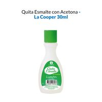 Quita Esmalte con Acetona Limón 30ml - La Cooper