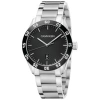 Reloj Calvin Klein Complete K9R31C41 Suizo Fecha Acero Inoxidable Plateado Negro