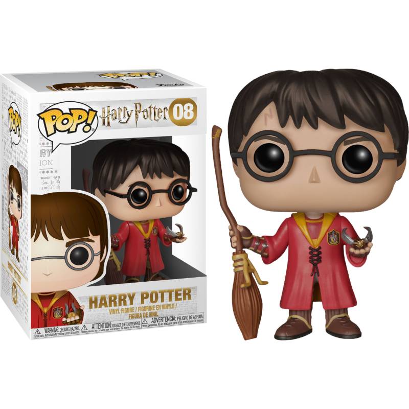 Funko Pop Harry Potter - Harry Potter con escoba y Snitch #08