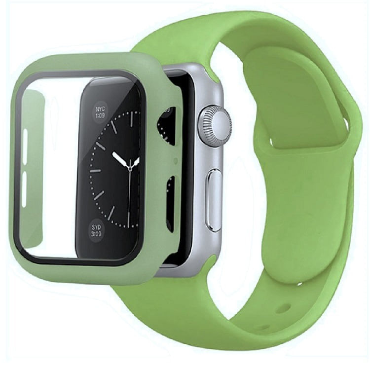 CORREA + CASE COLOR VERDE OLIVO PARA APPLEWATCH 42/44 MM