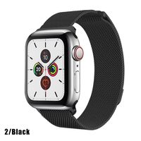 CORREA MILANESE IMANTADA NEGRO 42/44/45/49 MM PARA APPLEWATCH Y SMARTWATCH