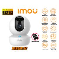 Cámara Seguridad Wi-Fi IMOU RANGER RC Gira 360º 3MP Micro SD 256GB