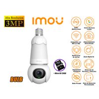 Cámara Seguridad Foco Wi-Fi Imou BULB CAM 3MP 360° Noche Color Micro SD 128GB