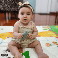 Body Olivia beige con cuadros
