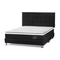 Box Tarima Path Queen R.West Grafito + 2 Almohadas