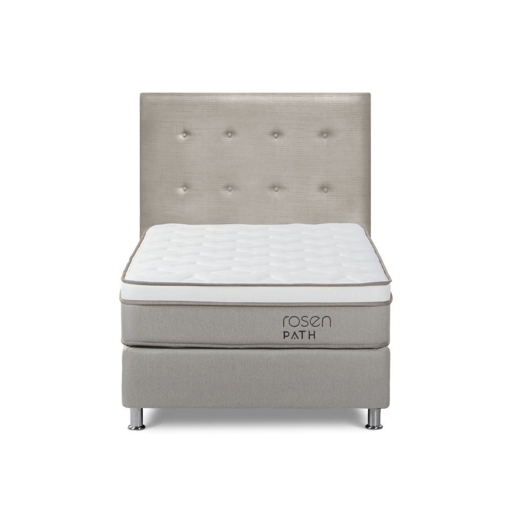 Box Tarima Path Niebla 1.5 Plazas R.West Niebla + 1 Almohada