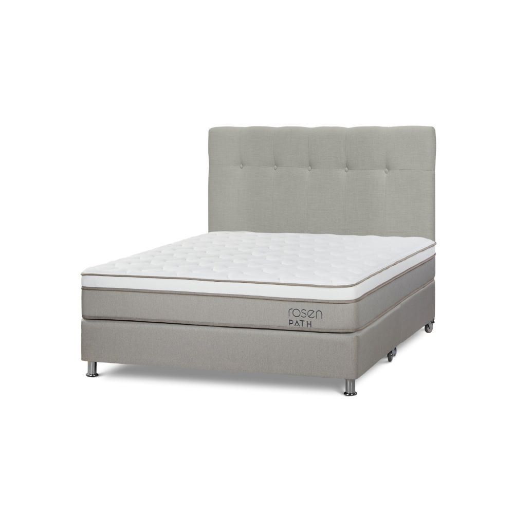 Box Tarima Path Niebla Queen R.N Bennet Natural + 2 Almohadas