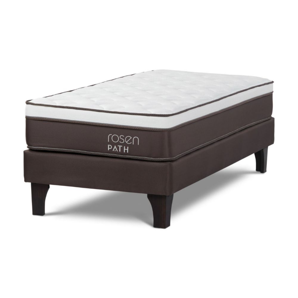 Cama Europea Path 1 Plaza Café + 1 Almohada
