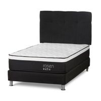 Box Tarima Path 1.5 Plazas R.N Bennet Grafito + 1 Almohada
