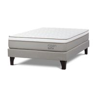 Cama Europea Path 2 Plazas Niebla + 2 Almohadas