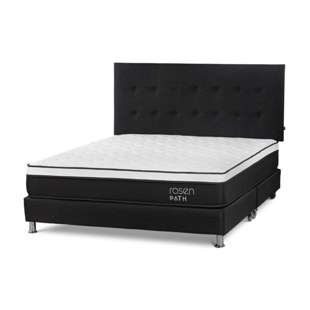 Box Tarima Path King R.West Grafito + 2 Almohadas