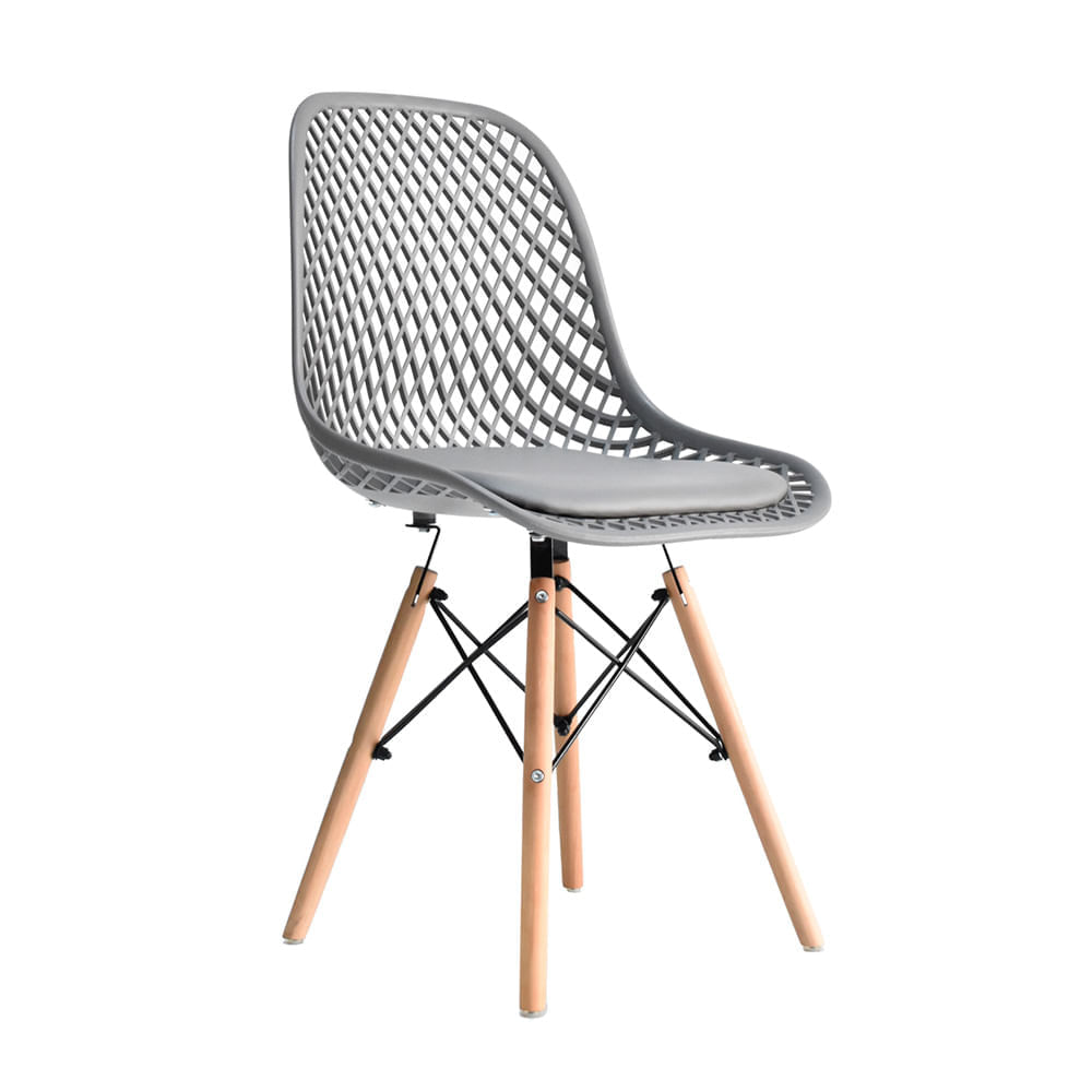 Silla De Diseño Nordic Gris Bonno