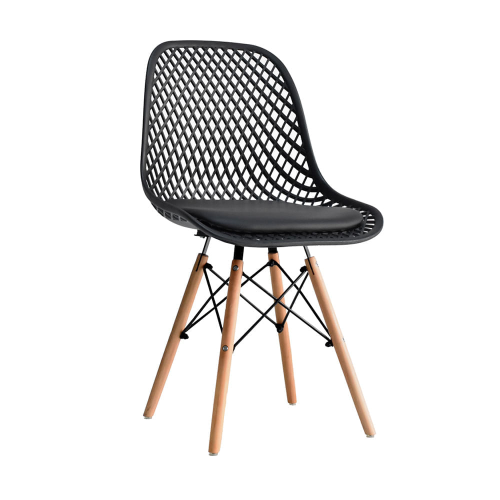 Silla De Diseño Nordic Negro Bonno