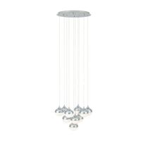 Lámpara Colgante Eglo Siracusa 60w Acero Marrón 10 Luces
