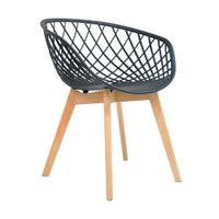 Silla De Diseño Alma Negro Bonno