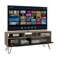 Mesa para TV 60"" Audra Melamina Duna/Wengue Tuhome