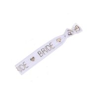 Pulsera blanca bride para la novia despedida de soltera