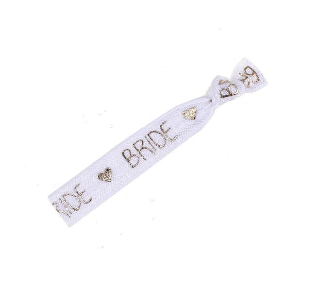 Pulsera blanca bride para la novia despedida de soltera