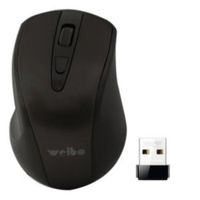 Mouse Óptico Inalámbrico Usb Weibo 2.4 Ghz Wireless - Negro