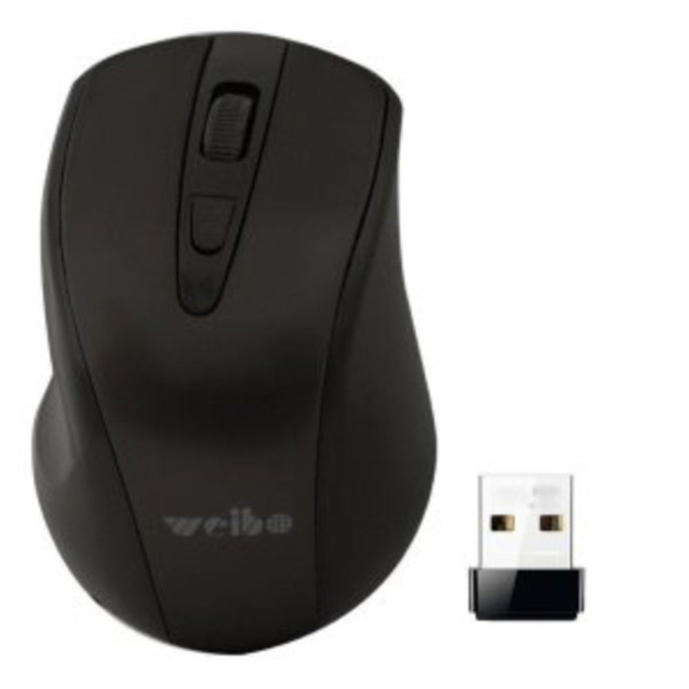 Mouse Óptico Inalámbrico Usb Weibo 2.4 Ghz Wireless - Negro