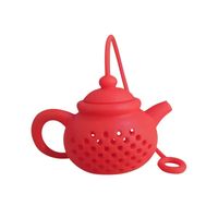 Infusor filtrante de té modelo tetera rojo