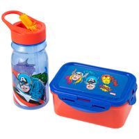 Set AVENGERS Botella + Táper Hermético 2un