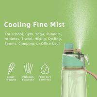FJBottle - Botella de agua con spray 650ml - Verde