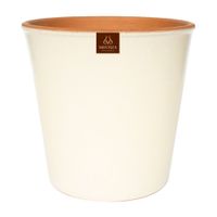 Maceta Cerámica Zaia 15 Hueso Crema