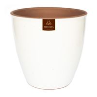 Maceta Cerámica Zafiro 14 Blanca